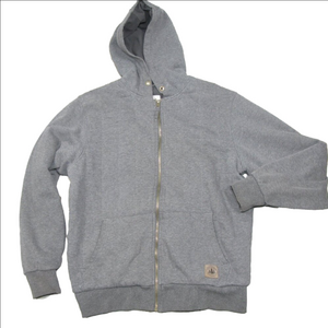 Field & Stream Gray Zip Front Lined Hoodie Size Medium